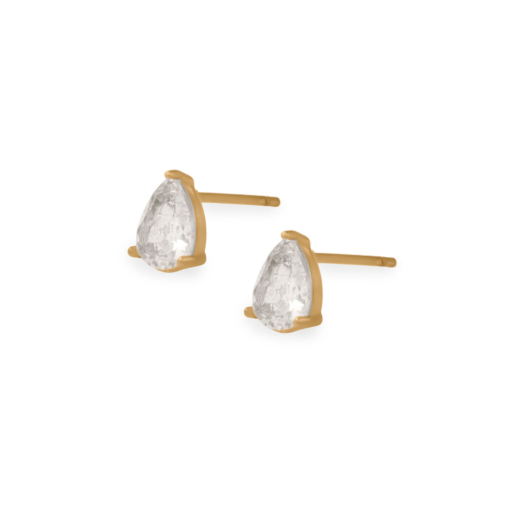 Pear Earrings 7 mm
