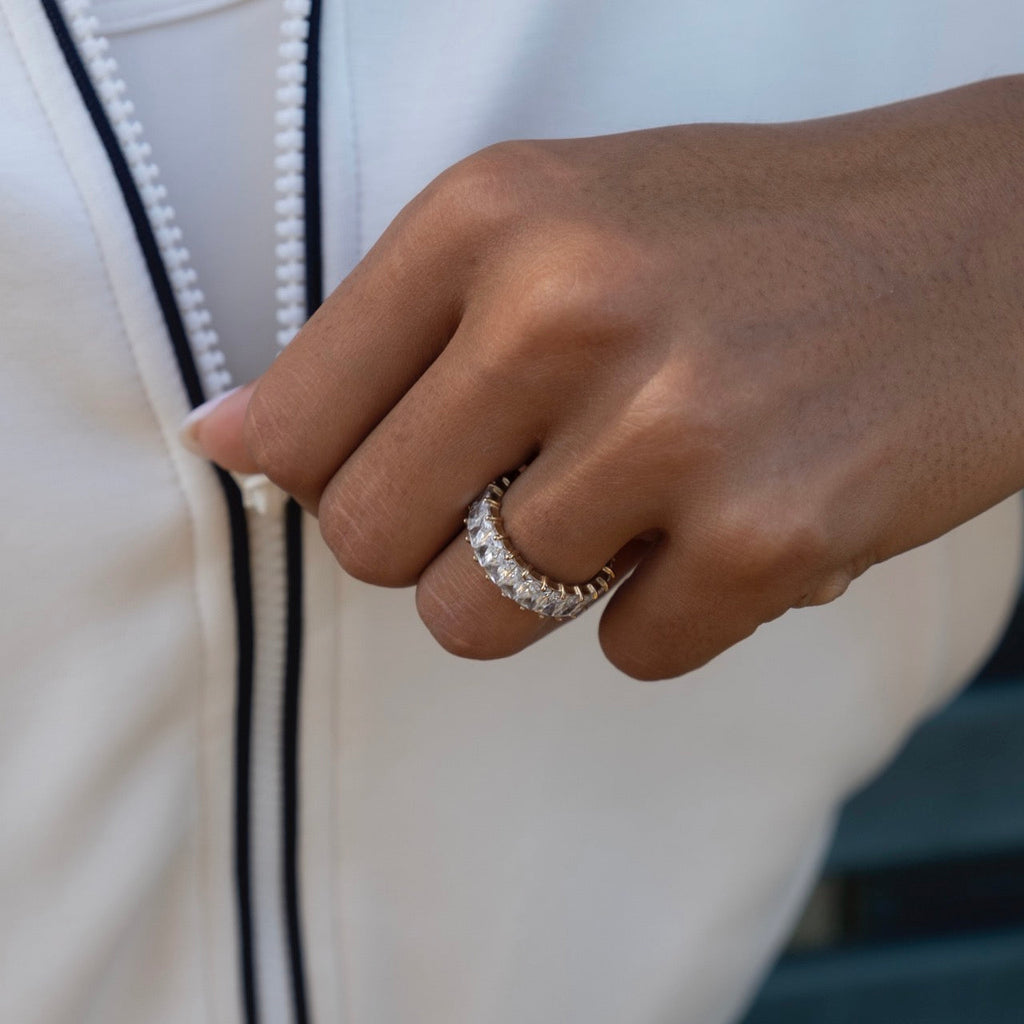 Emerald Band Ring