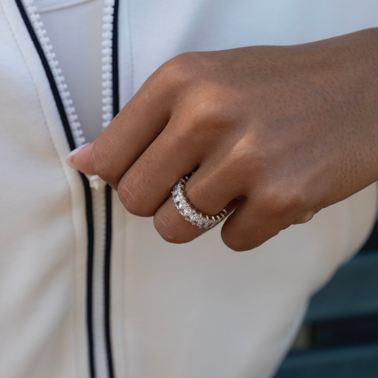 Emerald Band Ring