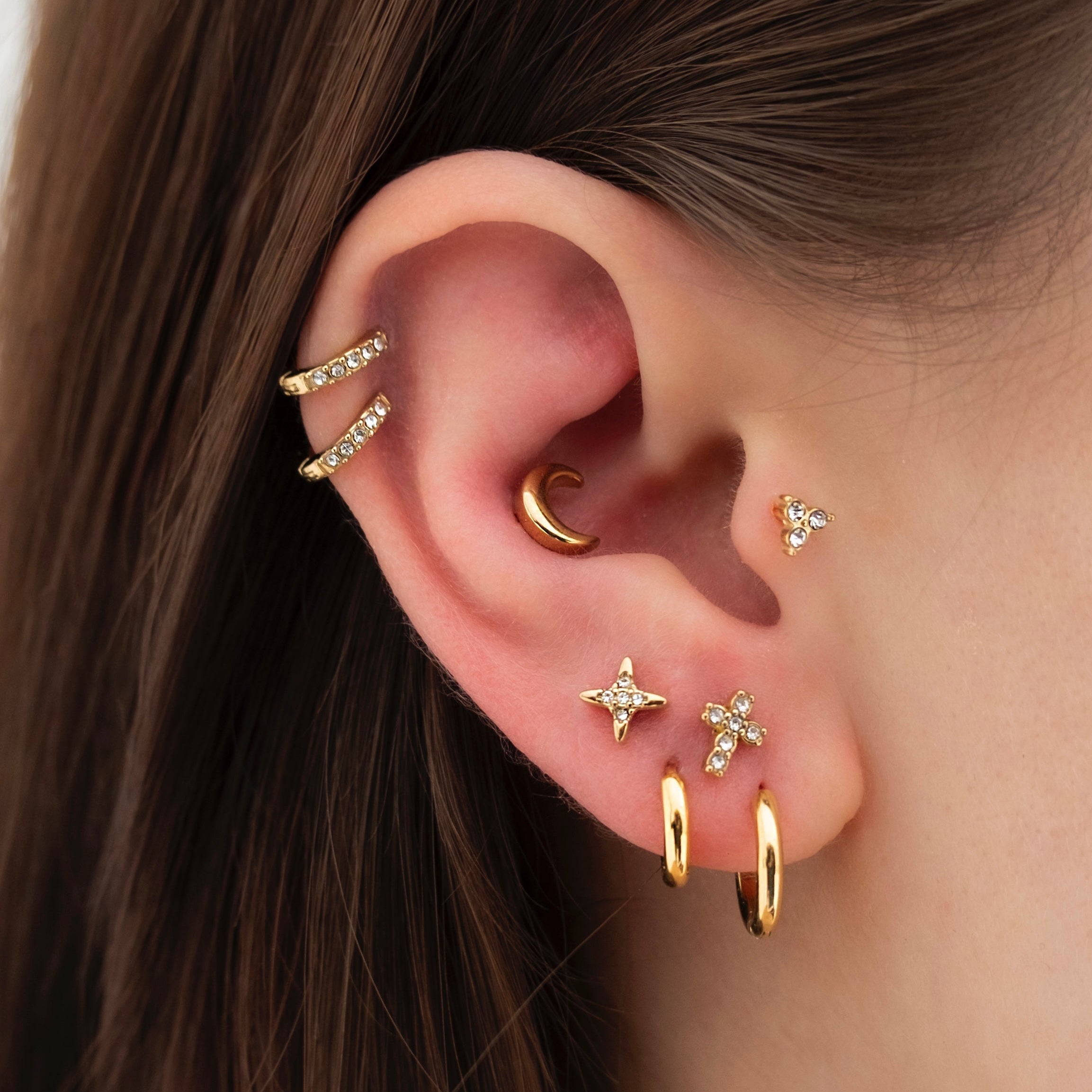 Moon Flatback Stud